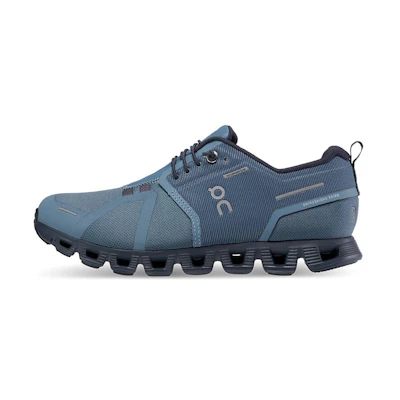 (W) On Running Cloud 5 Waterproof Metal Navy