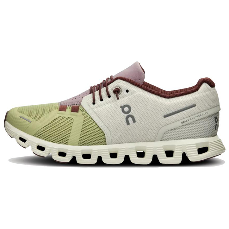 (Women) On Running Cloud 5 White Green Breathable Non-Slip Running Shoes. 59.98016