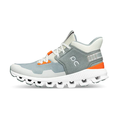 (W) On Running Cloud Hi Edge 'Cobble Grey Green'