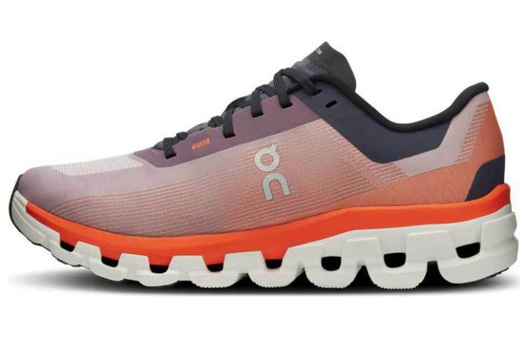 (Women) On Running Cloudflow Running Shoes - Yellow/White, Cushioned & Non-Slip. 3WD30112312