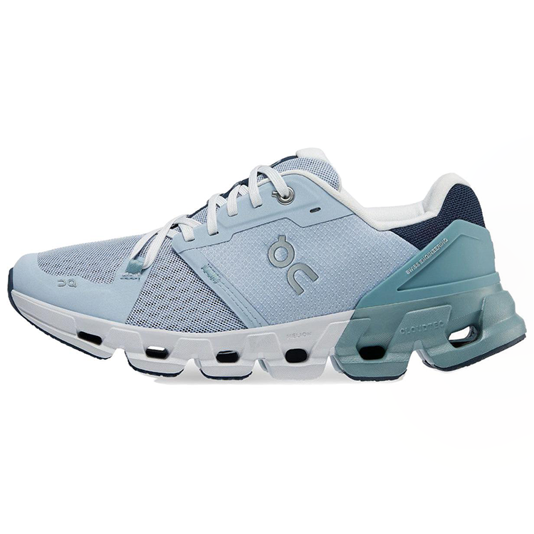 (Women) On Running Cloudflyer 4 Low-Top Running Shoes Blue - Cushioned & Durable 71.98668