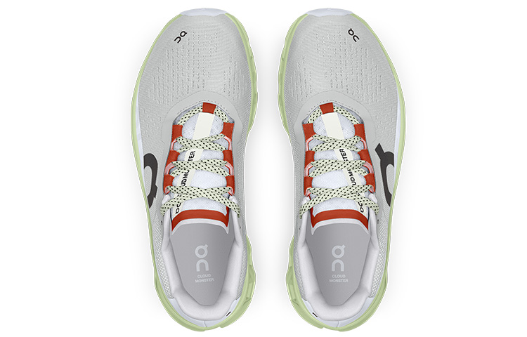 Shop (W) 온 러닝 클라우드몬스터 빙하 회색 & 초원 녹색 61-99022