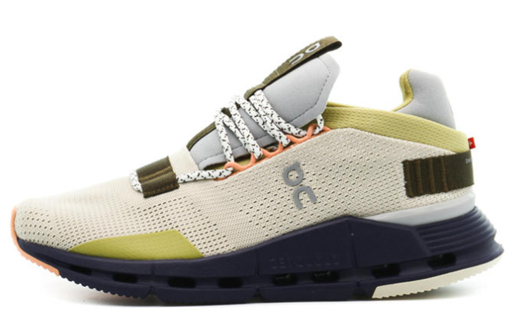 (W) On Running Cloudnova Cream Camo Navy