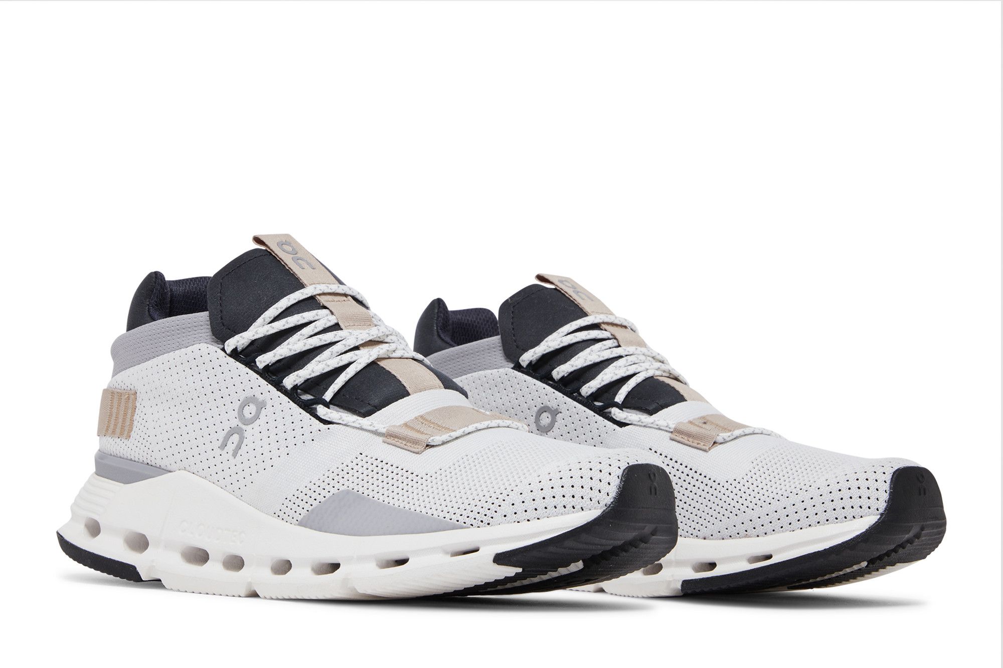 Cheap (W) On Running Cloudnova Weiß Sand 26-98488