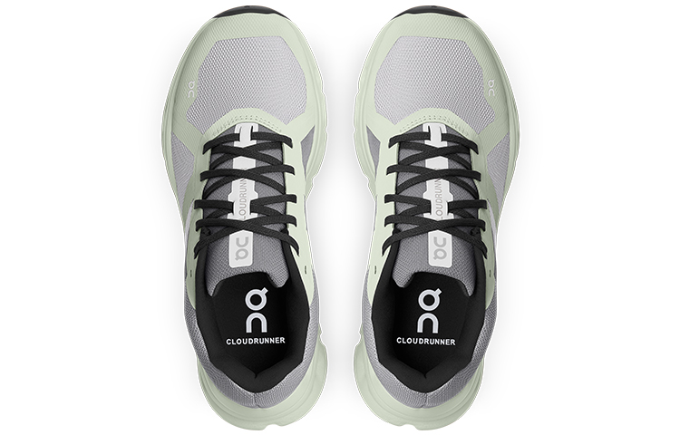 Shop On昂跑2022新款舒適支撐柔軟女款路跑鞋Cloudrunner  霜白 芦荟綠