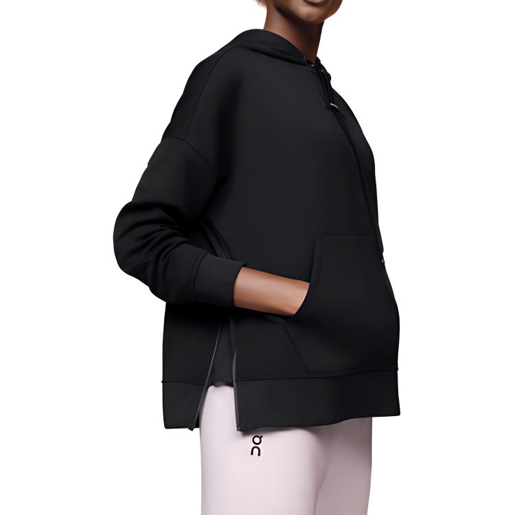 Shop (Women) On Running Logo Hoodie Black 1WE11790553
