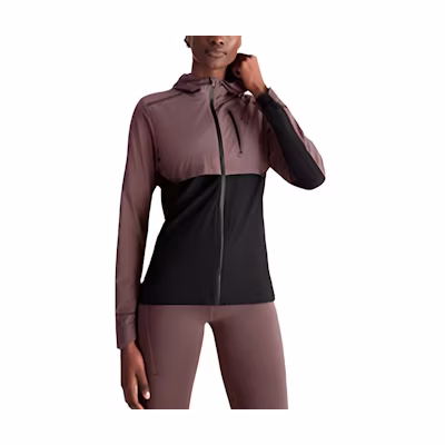 (Women) On Running Weather Jacket Lightweight Windbreaker Lilac Colorblock 204-01322