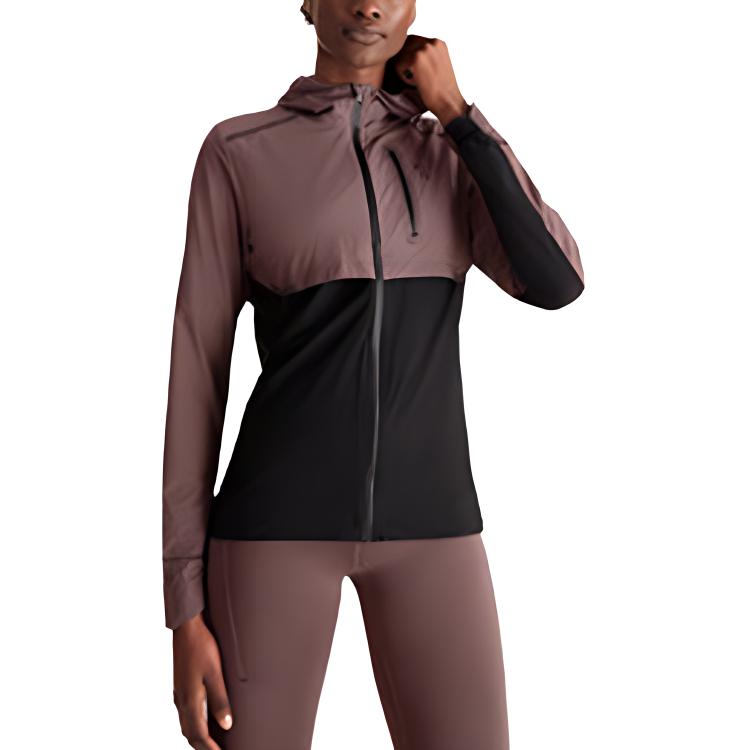 (Women) On Running Weather Jacket Lightweight Windbreaker Lilac Colorblock 204-01322 圖 2