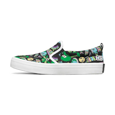(W) Skechers Jeremyville V Lites Slip-on Shoes /Multi-color 'Black'