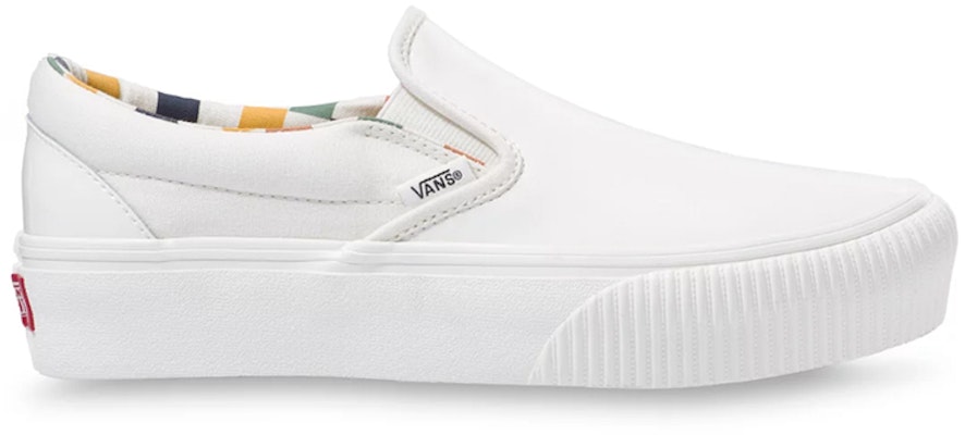 Vans Karina Rozunko联名经典白色懒人鞋厚底款 VN0A4MVC25K Order Vans Karina Rozunko联名经典白色懒人鞋厚底款 VN0A4MVC25K