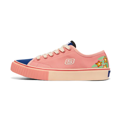 (W) Skechers V'LITES One Piece 'Pink Navy'