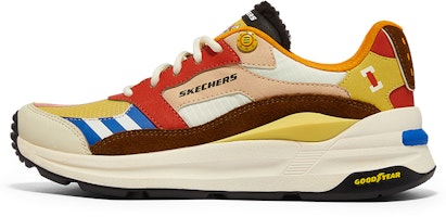 (Women) Skechers X One Piece Running Shoes Multicolor 'Yellow' 896035-YLMT (Women) Skechers X One Piece Running Shoes Multicolor 'Yellow' 896035-YLMT
