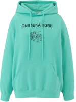(Women) Onitsuka Tiger Beige Hoodie - Cartoon Animal Print Casual Sweatshirt. 2182B259-300 (Women) Onitsuka Tiger Beige Hoodie - Cartoon Animal Print Casual Sweatshirt. 2182B259-300