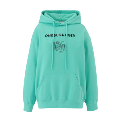 (Women) Onitsuka Tiger Beige Hoodie - Cartoon Animal Print Casual Sweatshirt. 2182B259-300