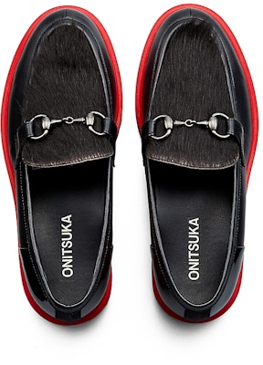 (W) Onitsuka Tiger Bit Loafer 'Hitam Merah Klasik' 1182A601-001 Details for (W) Onitsuka Tiger Bit Loafer 'Hitam Merah Klasik' 1182A601-001
