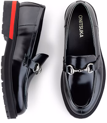 (Women) Onitsuka Tiger Bit Loafer 'Black Classic Red' 1182A529-001 Cheap (Women) Onitsuka Tiger Bit Loafer 'Black Classic Red' 1182A529-001