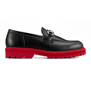 (Women) Onitsuka Tiger BIT LOAFER BLACK/CLASSIC RED 1182A698-001