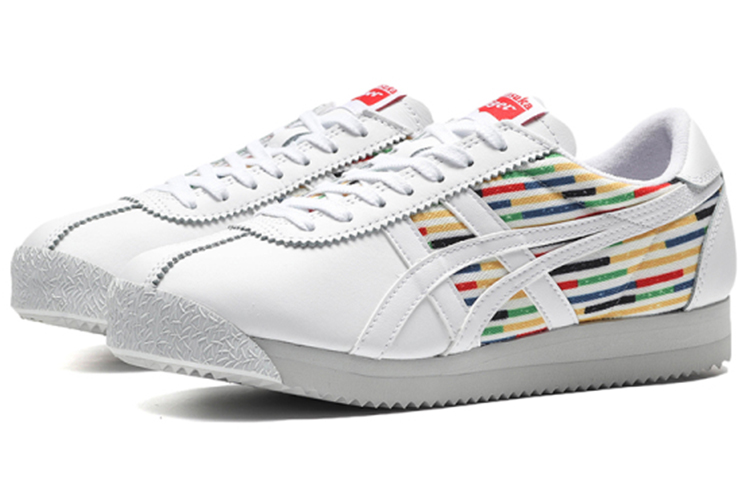 Lookbook 鬼塚虎 Corsair 撞色印花跑步鞋 女款 白色