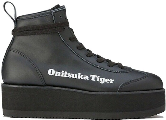 (W) Sepatu Onitsuka Tiger Delegation Chunk High Top 'Bulu Palsu Hitam' 1183B675-001 Order (W) Sepatu Onitsuka Tiger Delegation Chunk High Top 'Bulu Palsu Hitam' 1183B675-001