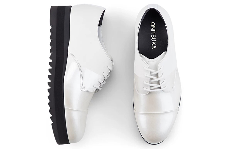 Shop Onitsuka Tiger Derby 厚底舒適板鞋 女式 白色
