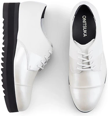 Onitsuka Tiger Derby 厚底舒適板鞋 女式 白色 Shop Onitsuka Tiger Derby 厚底舒適板鞋 女式 白色