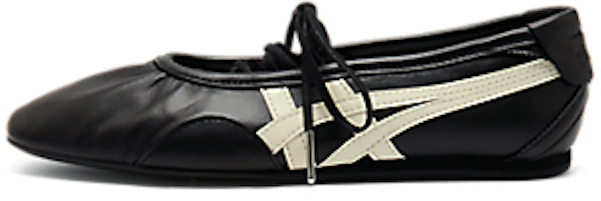 (W) Onitsuka Tiger GYMNARINA 黑色/奶油色 1182A704-001 3