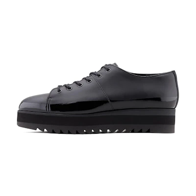 (W) Onitsuka Tiger Lace-Up Lo 'Black CMFT Thick Sole'