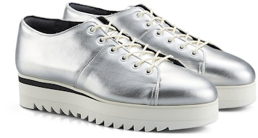 女性銀色Onitsuka Tiger鞋帶運動鞋 1182A309-021 Order 女性銀色Onitsuka Tiger鞋帶運動鞋 1182A309-021