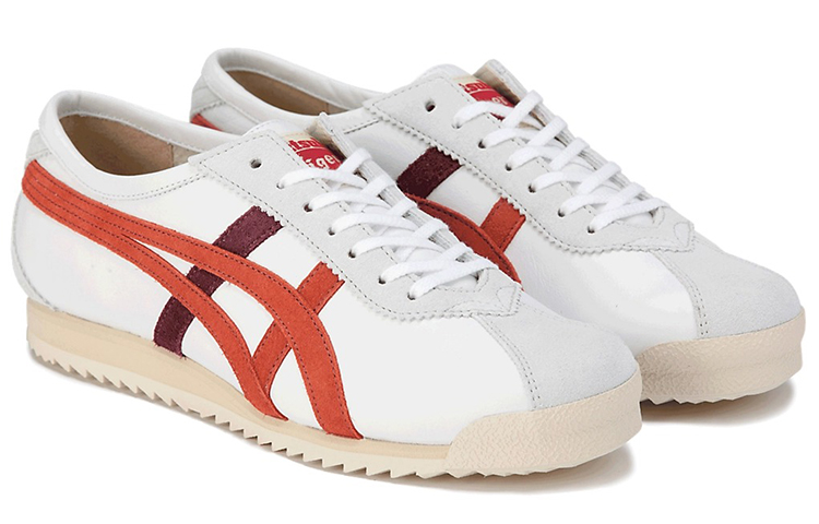 Lookbook (Women) Onitsuka Tiger Limber 66 Prestige Sneakers 'White Orange Red' 1182A096-102
