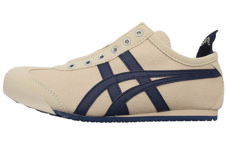 Buy (W) Onitsuka Tiger Mexico 66 'Beige Navy' Lelaki/Wanita Beige Navy Kasut Retro. TH3KON-0250
