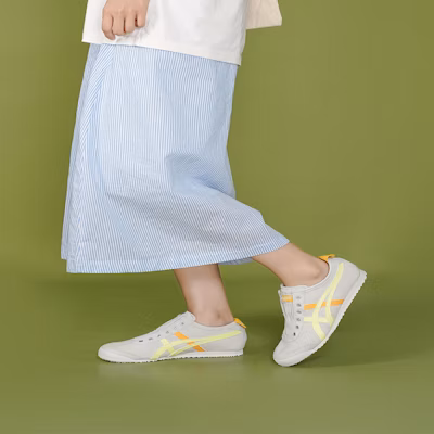(Women) Onitsuka Tiger Mexico 66 'Gray Yellow' 1182A087-021 Cheap (Women) Onitsuka Tiger Mexico 66 'Gray Yellow' 1182A087-021