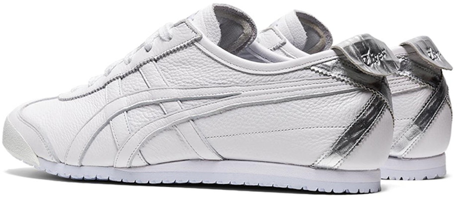 Onitsuka Tiger鬼冢虎 MEXICO 66 防滑 低帮 運動休閒鞋 男女同款 銀白 Lookbook Onitsuka Tiger鬼冢虎 MEXICO 66 防滑 低帮 運動休閒鞋 男女同款 銀白