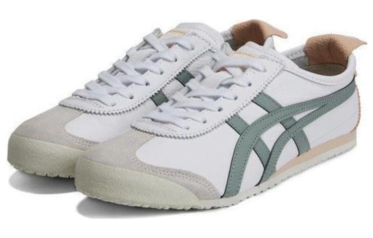 Lookbook Onitsuka Tiger鬼塚虎 MEXICO 66 耐磨通風 低筒 運動休閒鞋 女款 白綠