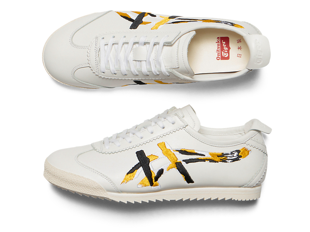 Cheap （女性）Onitsuka Tiger Mexico 66 Deluxe '白色活力黃' 1182A625-101