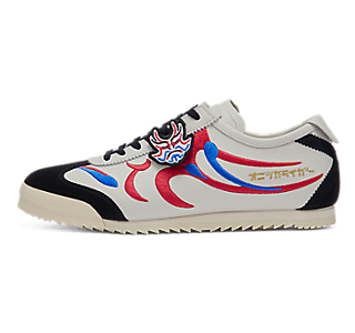 Cheap (W) Onitsuka Tiger MEXICO 66 DELUXE WIT/VIERVUREN ROOD 1182A187-103