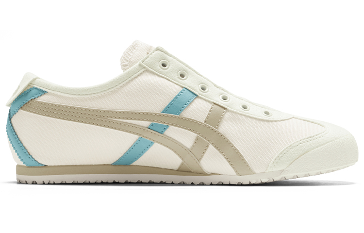 Order Onitsuka Tiger鬼塚虎 MEXICO 66 滑入式 舒適 輕便 低筒 慢跑鞋 女款 白灰藍