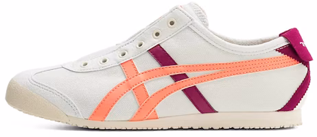 (Women) Onitsuka Tiger MEXICO 66 Slip-on Shoes 'White Burgundy Orange' 1182A087-400 (Women) Onitsuka Tiger MEXICO 66 Slip-on Shoes 'White Burgundy Orange' 1182A087-400