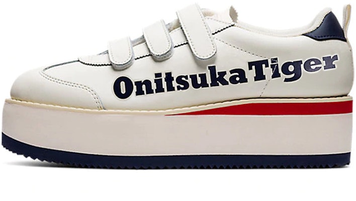 (Women) Onitsuka Tiger Mexico Delegation Chunk 'Cream Peacoat' 1182A207-112 Buy (Women) Onitsuka Tiger Mexico Delegation Chunk 'Cream Peacoat' 1182A207-112