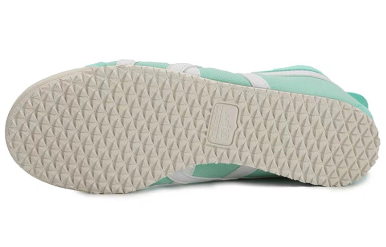 Shop Onitsuka Tiger鬼塚虎 MEXICO 66 SLIP-ON 經典休閒 低筒 慢跑鞋 女款 綠色