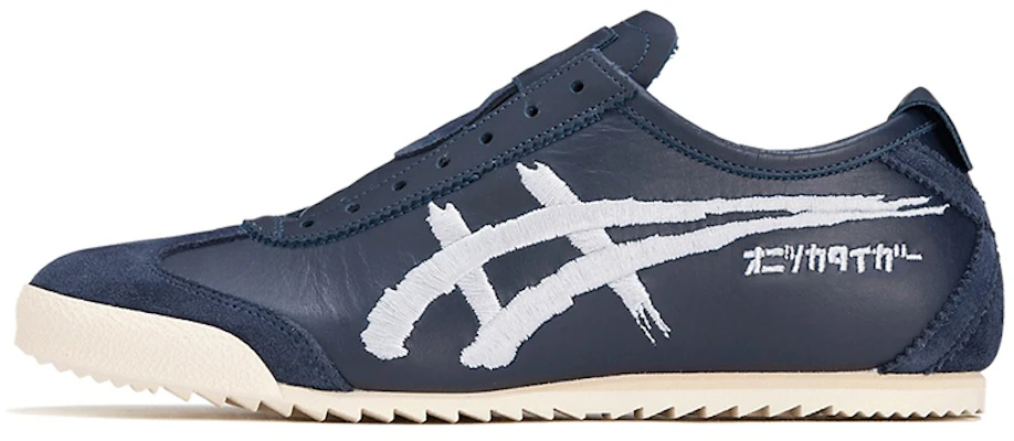 (W) Onitsuka Tiger México Slip-On Deluxe NM Azul Marino Plata Pura 1182A186-400 Buy (W) Onitsuka Tiger México Slip-On Deluxe NM Azul Marino Plata Pura 1182A186-400