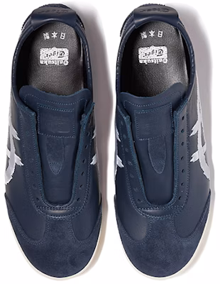 (Women) Onitsuka Tiger Mexico Slip-On Deluxe 'Peacoat Pure Silver' 1182A186-400 Lookbook (Women) Onitsuka Tiger Mexico Slip-On Deluxe 'Peacoat Pure Silver' 1182A186-400