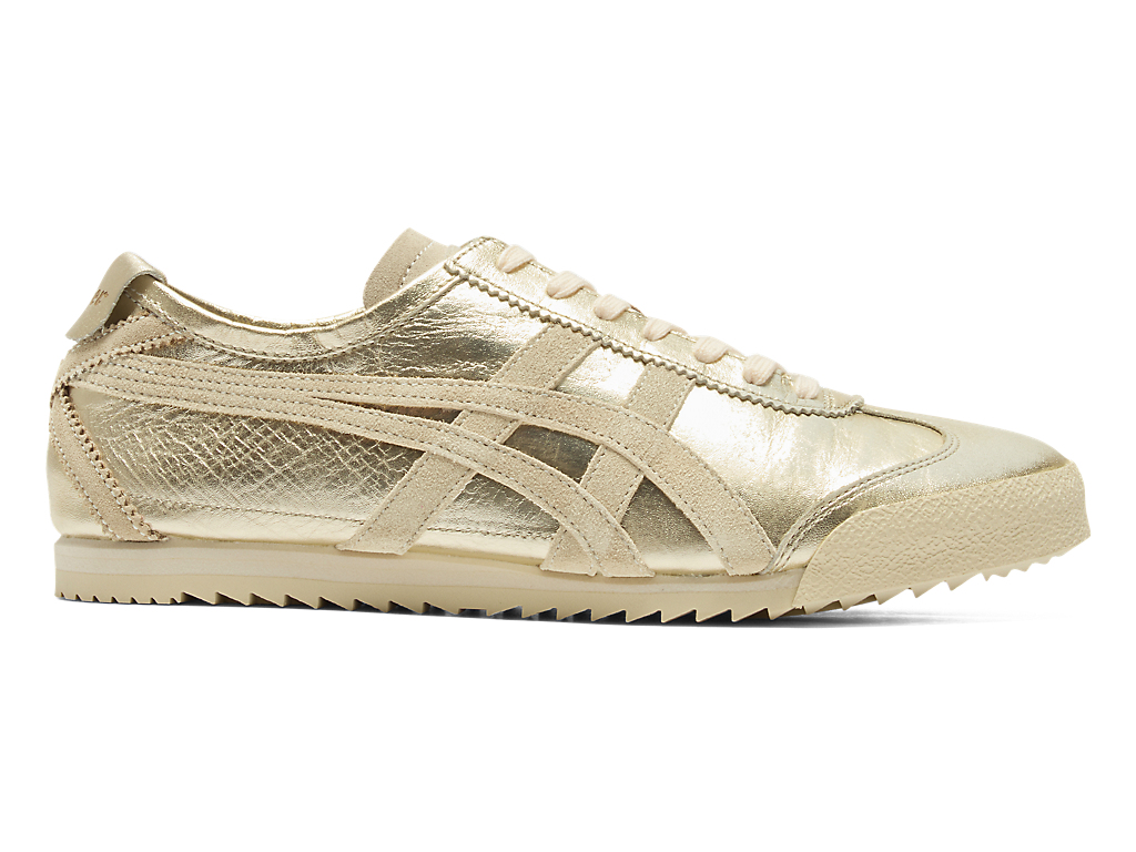 (Women) Onitsuka Tiger NIPPON MADE MEXICO 66 DELUXE PURE GOLD/CREAM 1182A467-200