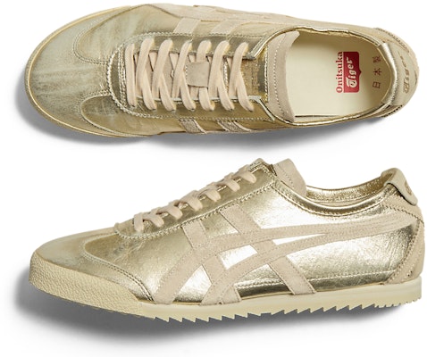 (Women) Onitsuka Tiger NIPPON MADE MEXICO 66 DELUXE PURE GOLD/CREAM 1182A467-200 Cheap (Women) Onitsuka Tiger NIPPON MADE MEXICO 66 DELUXE PURE GOLD/CREAM 1182A467-200