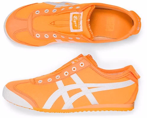 (W) Onitsuka Tiger Mexico 66 Slip-on 'Orange' Lelaki/Wanita Kasut. 1182A508-800 Details for (W) Onitsuka Tiger Mexico 66 Slip-on 'Orange' Lelaki/Wanita Kasut. 1182A508-800