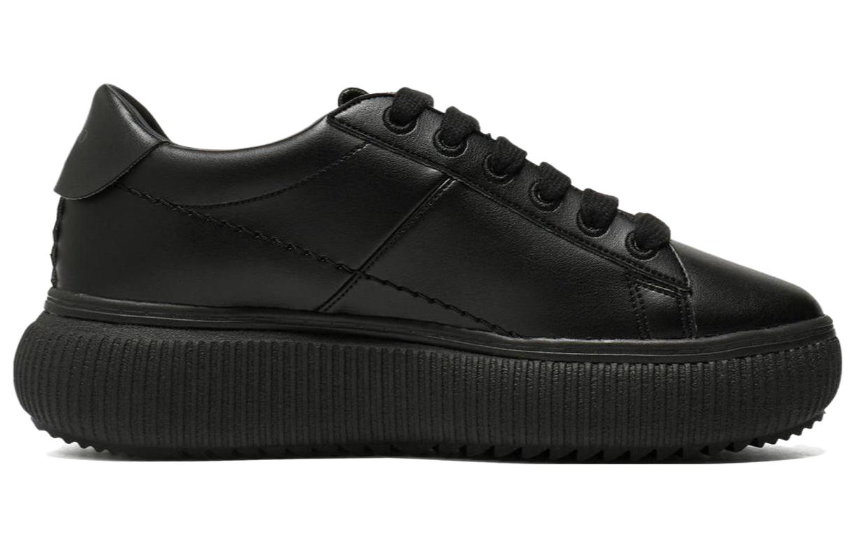 Order Onitsuka Tiger鬼塚虎 圓頭繫帶 耐磨 低幫 板鞋 女款 黑色