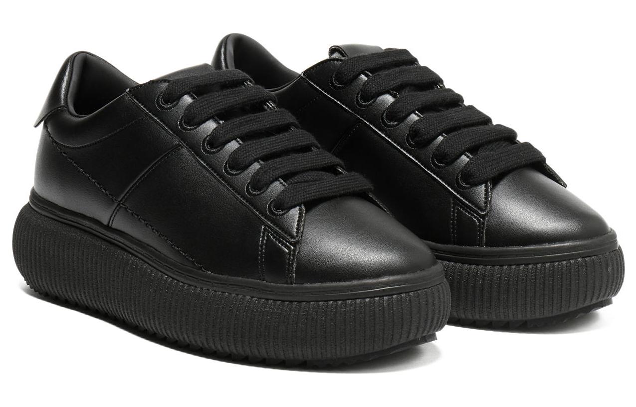 Lookbook Onitsuka Tiger鬼塚虎 圓頭繫帶 耐磨 低幫 板鞋 女款 黑色