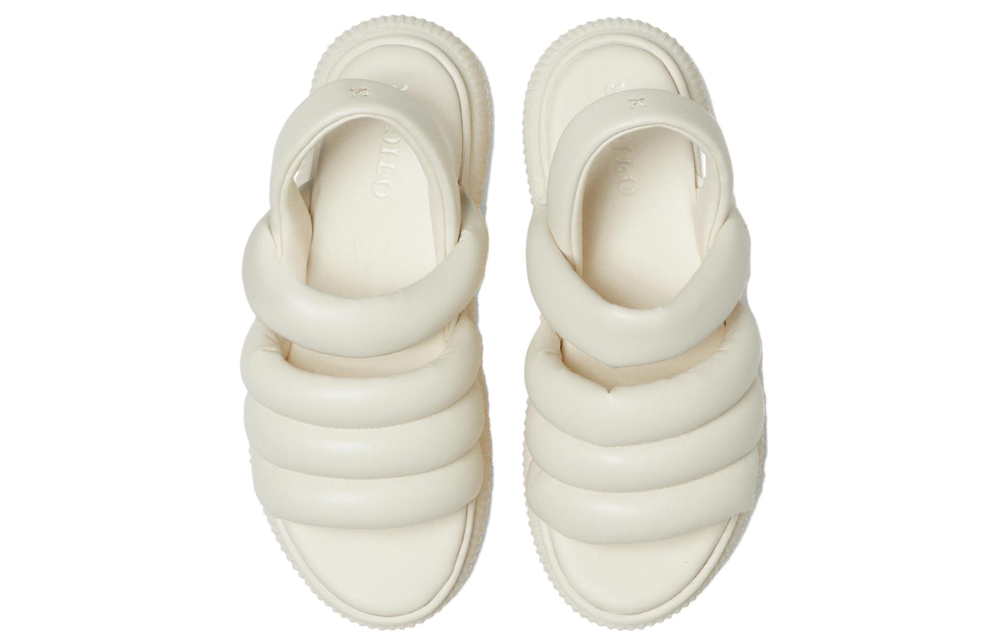 Shop Onitsuka Tiger鬼塚虎 舒適圓頭套腳 沙灘涼鞋 女款 白色