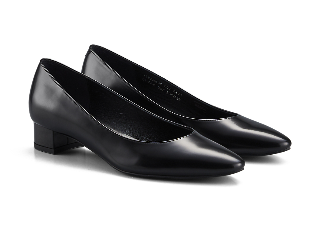 Order (W) 鬼塚虎高跟鞋 '亮黑色' 1182A608-001