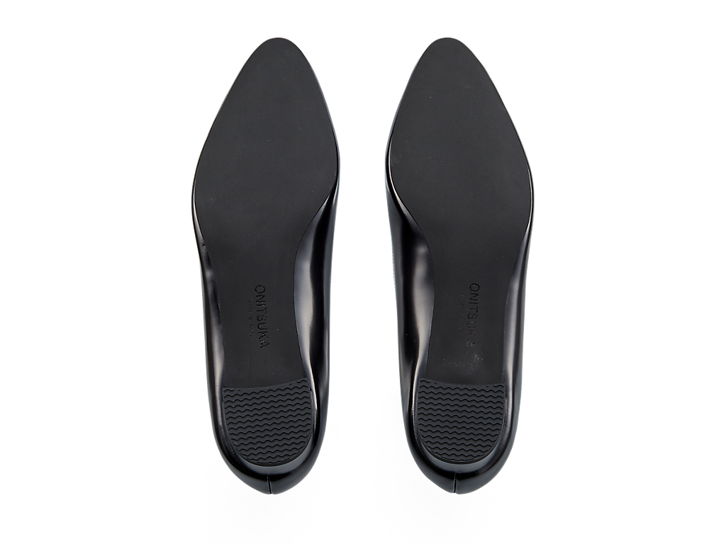 Sizing (W) 鬼塚虎高跟鞋 '亮黑色' 1182A608-001