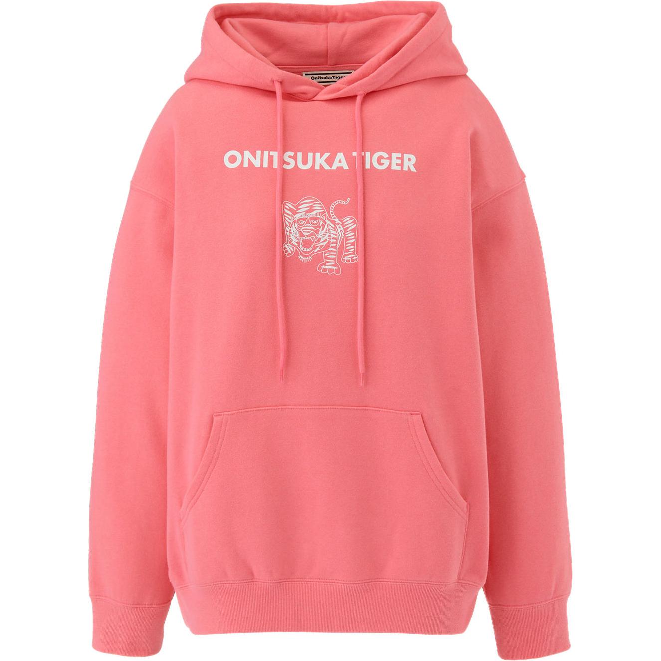 (Women) Onitsuka Tiger Red Hoodie Long Sleeve Casual Sports Sweatshirt 2182B259-700